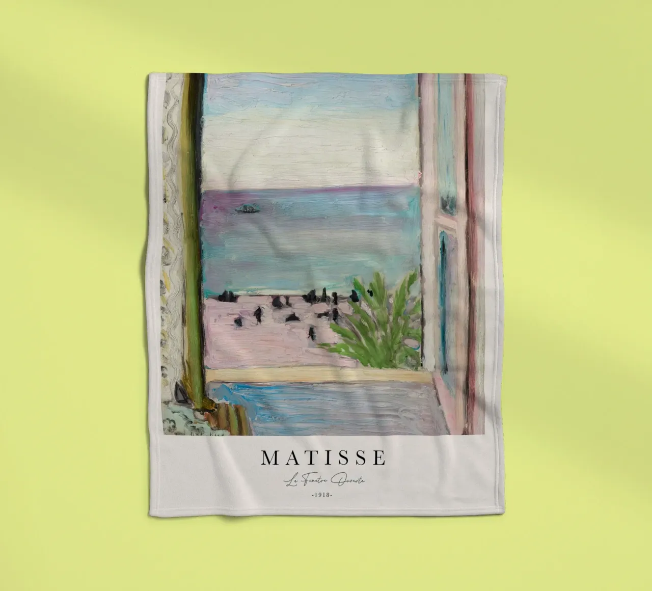 Matisse The Open Window 1918 fleece blanket by Jam Poster