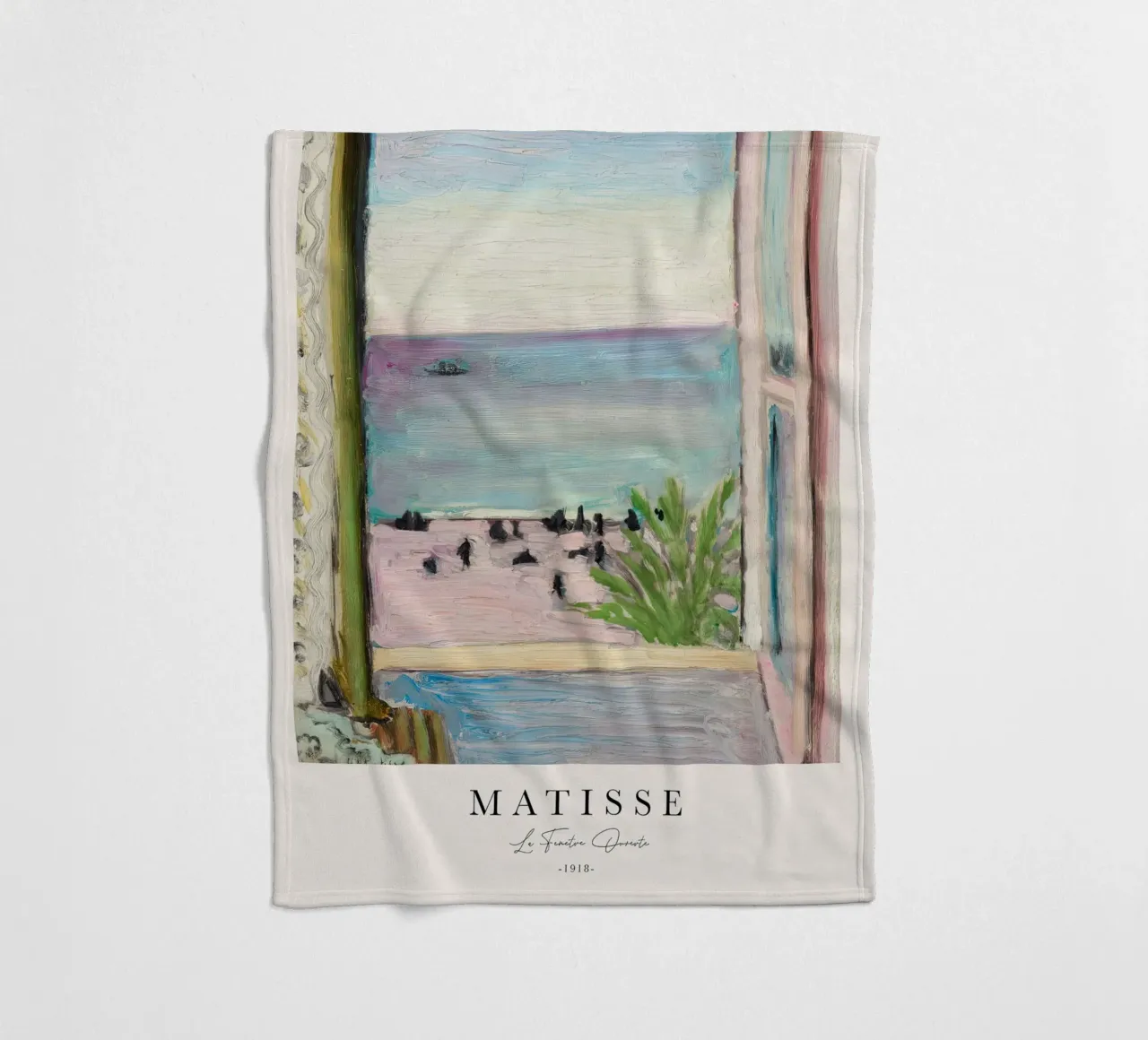 Matisse The Open Window 1918 fleece blanket by Jam Poster