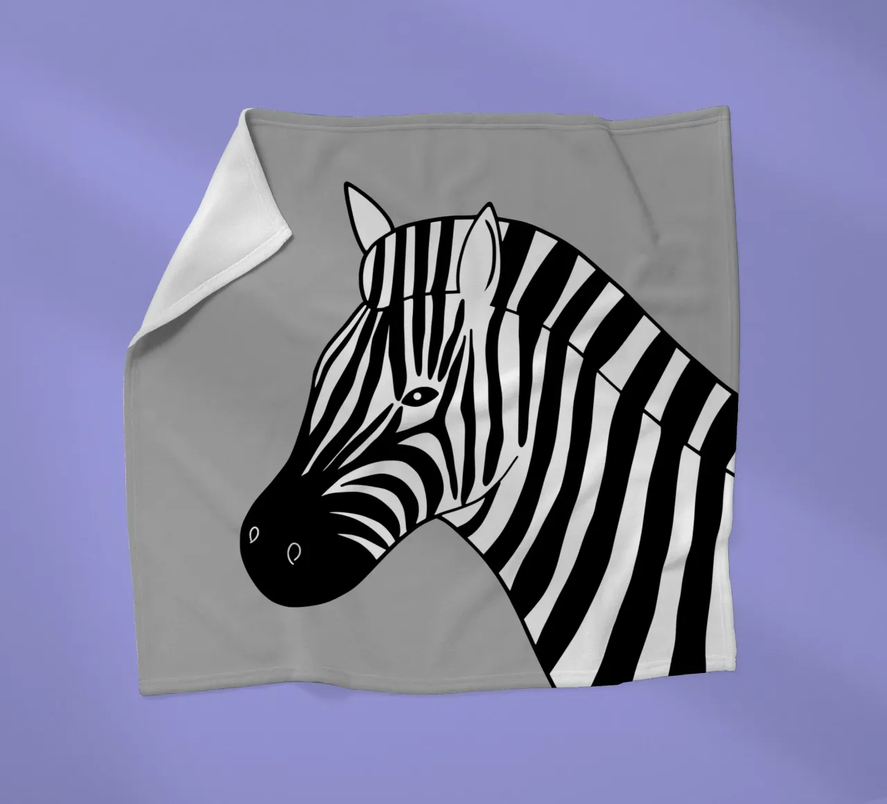 Animale della nursery - zebra coperta in pile da Little Dean