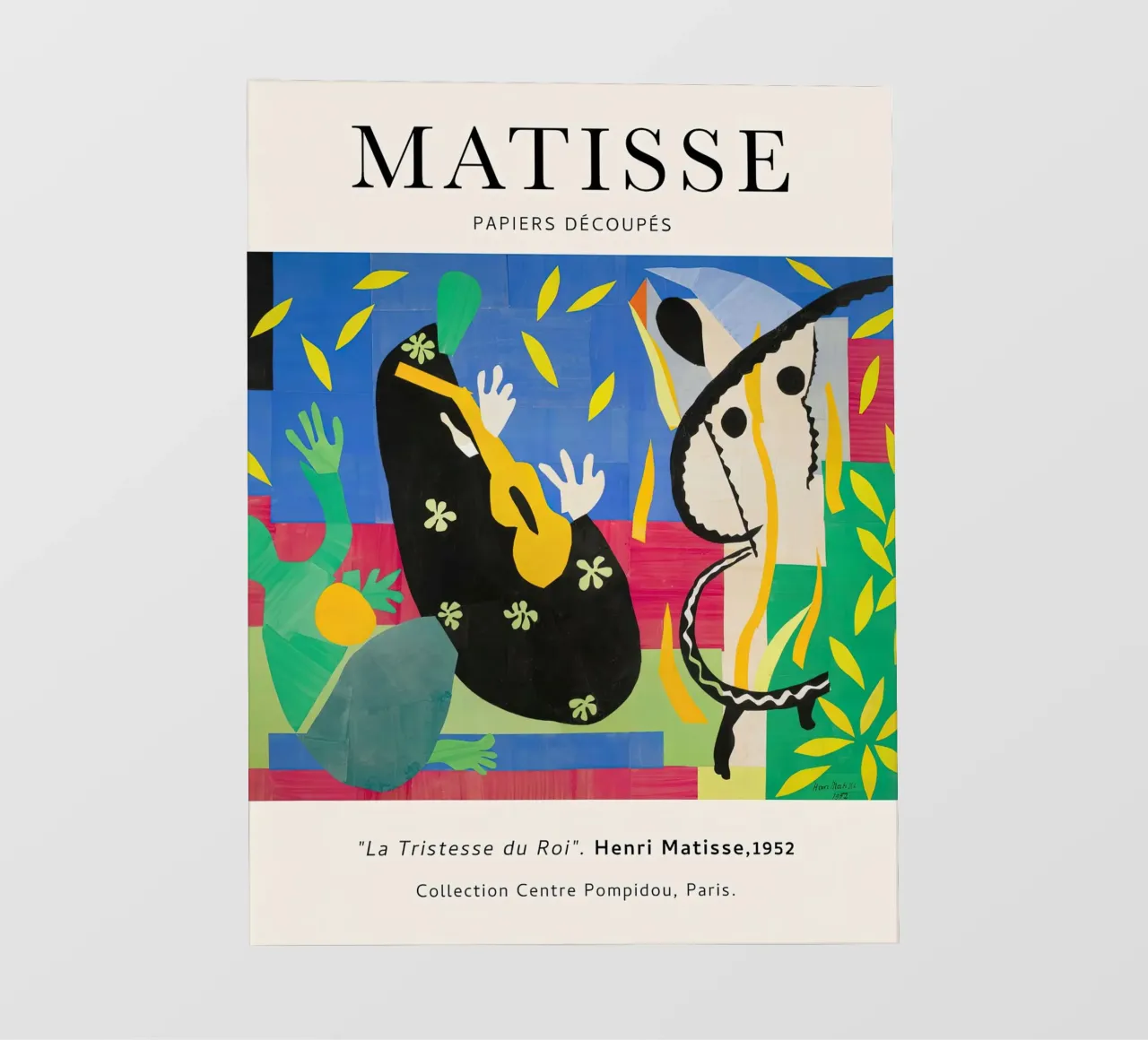Matisse La tristezza del re 1952 pellicola backlit da Jam Poster