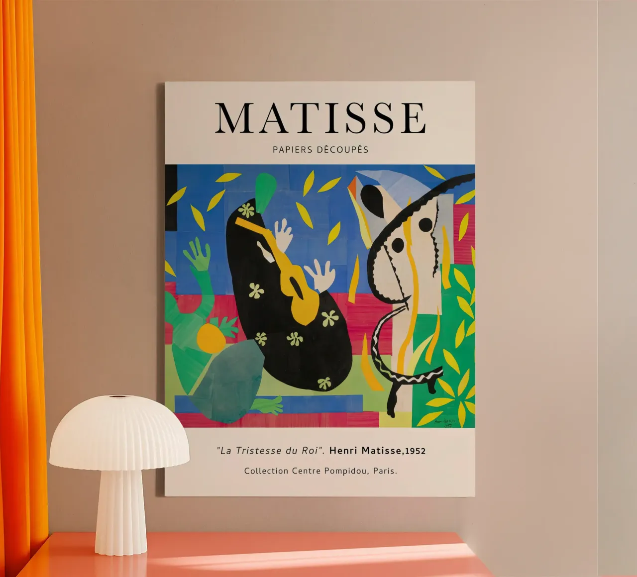 Matisse La tristezza del re 1952 tela con Cornice a cassetta da Jam Poster