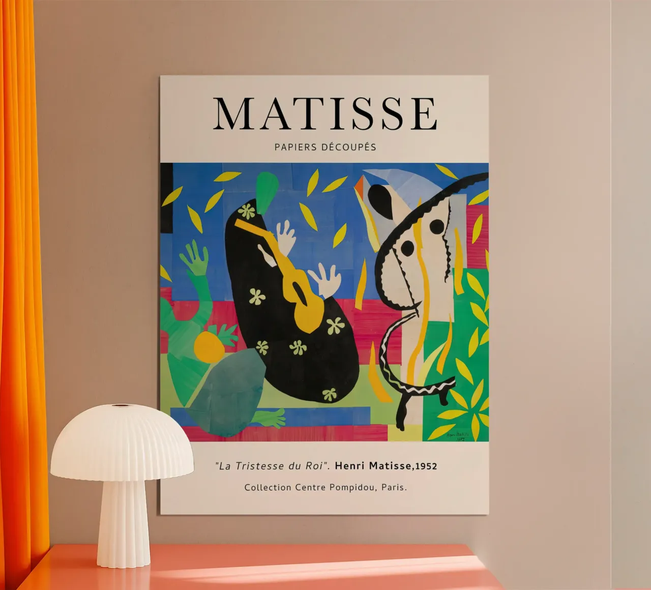 Matisse La tristezza del re 1952 carta hahnemühle da Jam Poster