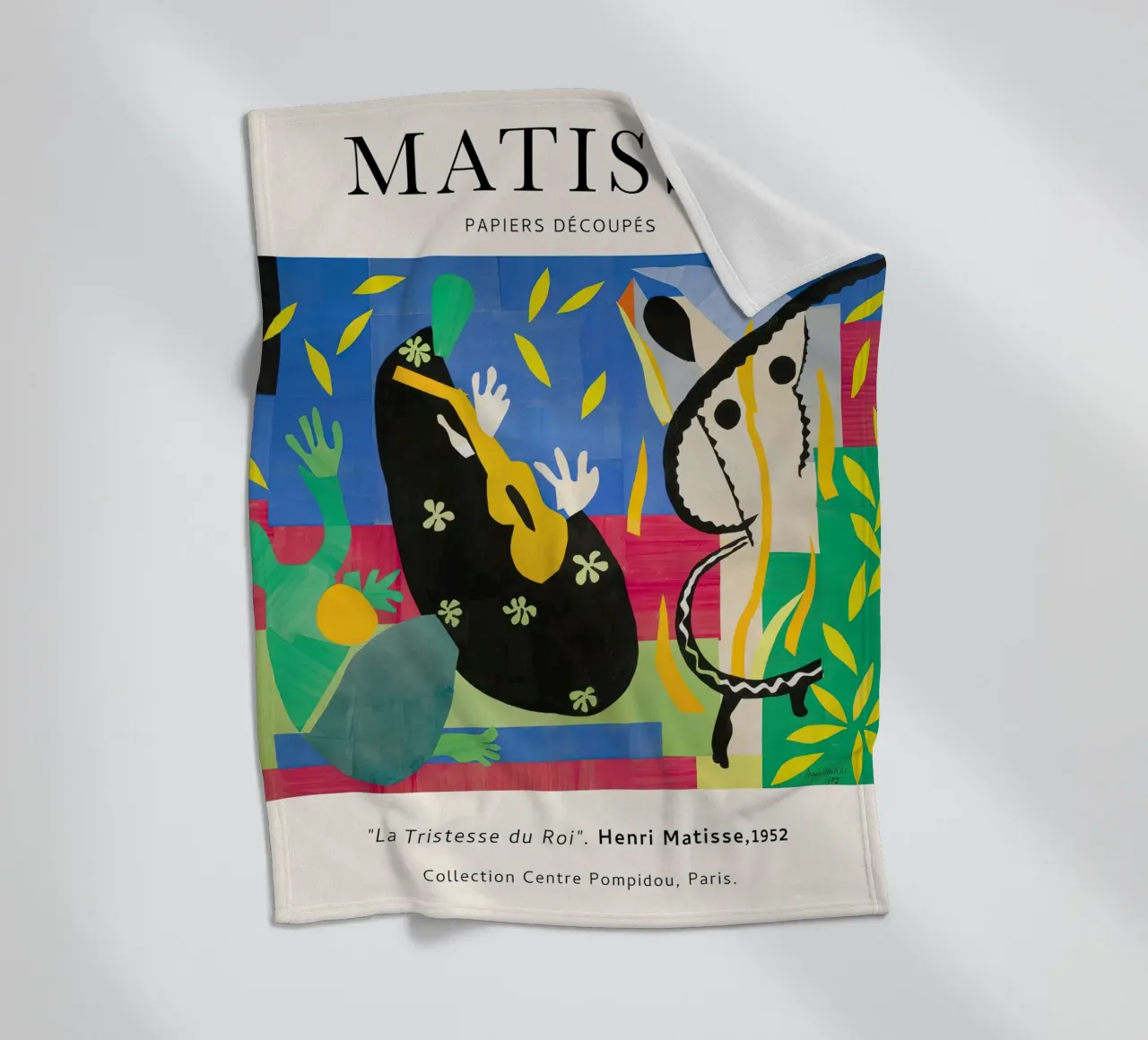 Matisse La tristezza del re 1952 coperta in pile da Jam Poster