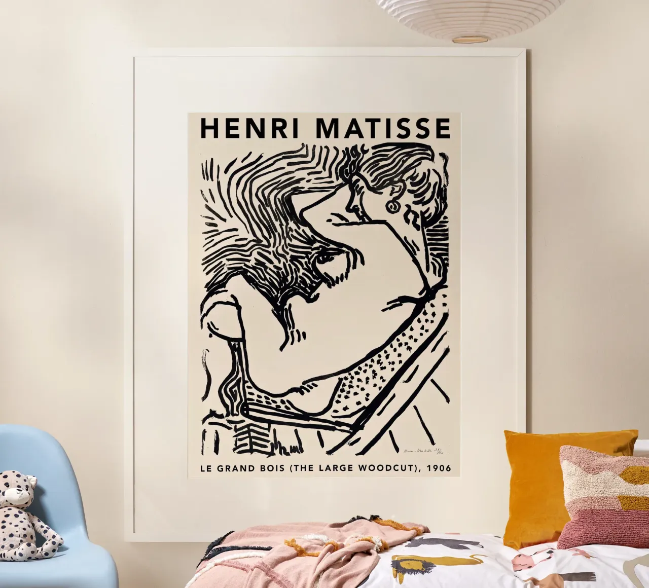 Matisse Le Grand Bois 1906 poster con telaio in legno da Jam Poster