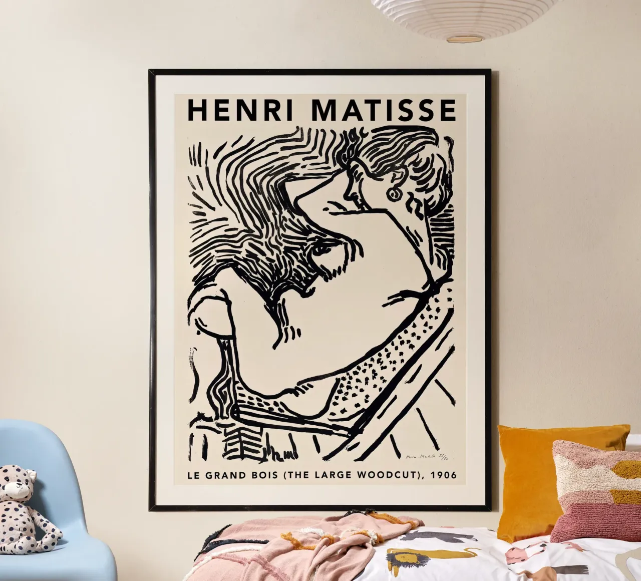 Matisse Le Grand Bois 1906 poster con telaio in legno da Jam Poster