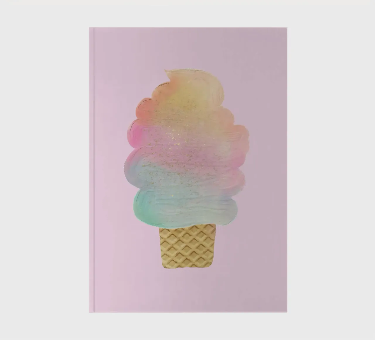 Glitter Swirl Ice Cream notebook by cafelab