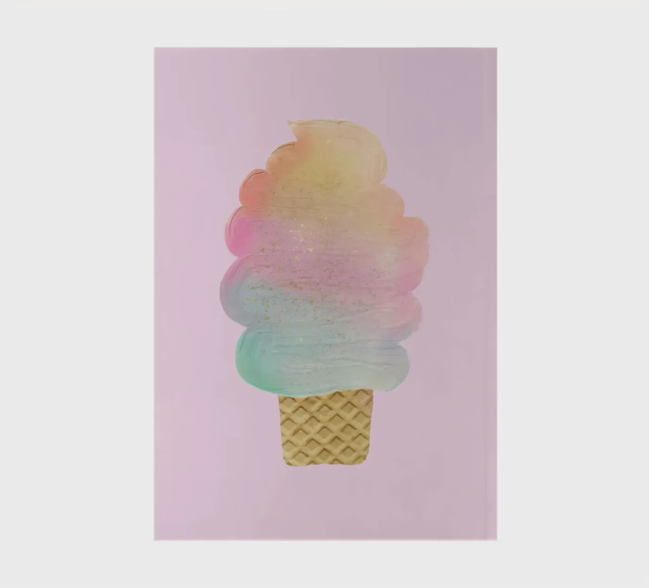 Glitter Swirl Ice Cream notebook by cafelab