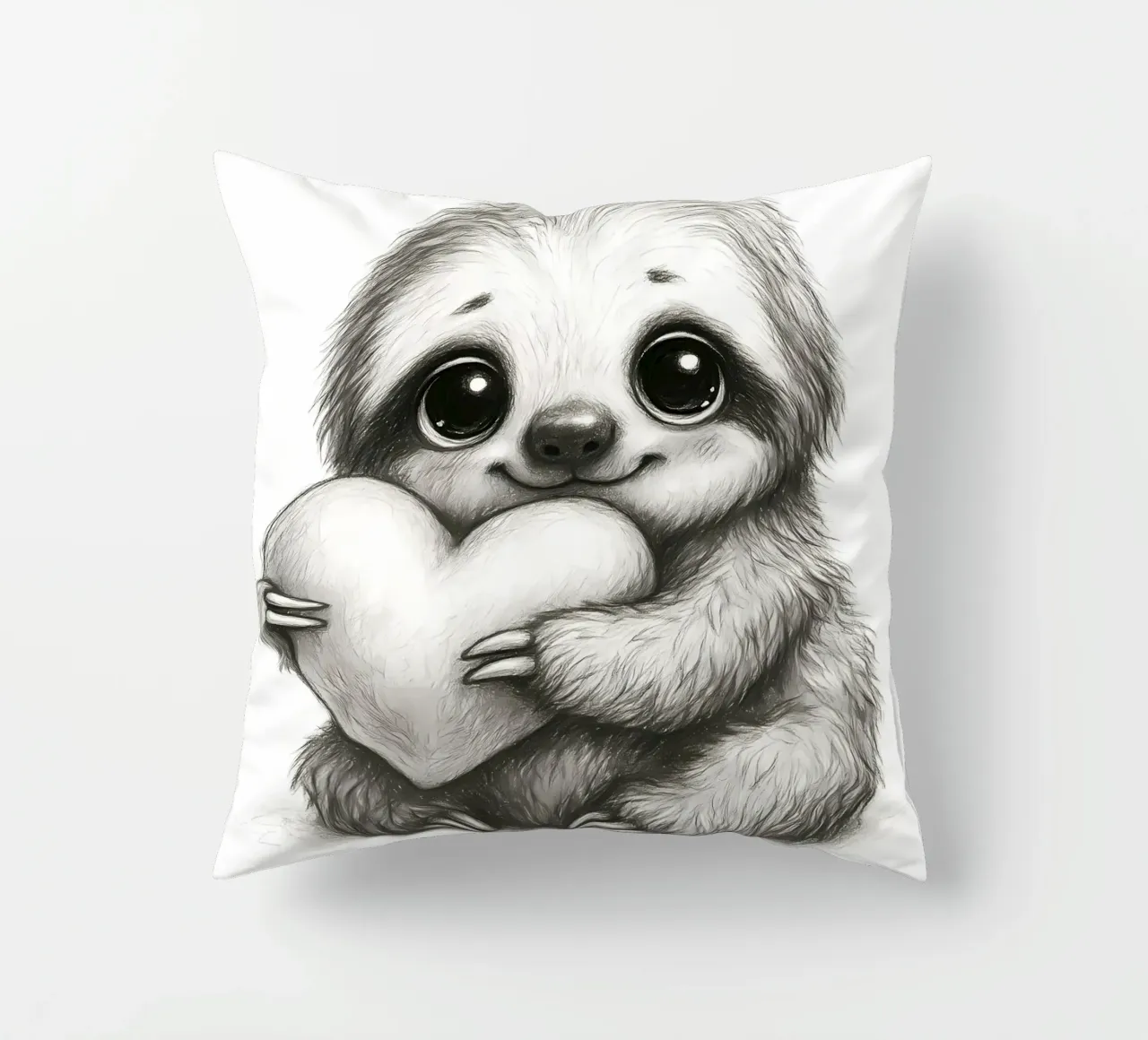 Schattige Babyluiaard Knuffelhart kussen van flufftee