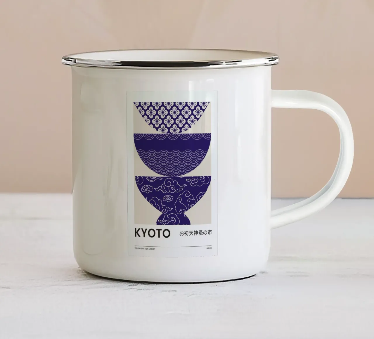 Kyoto tazza in smalto da Pure