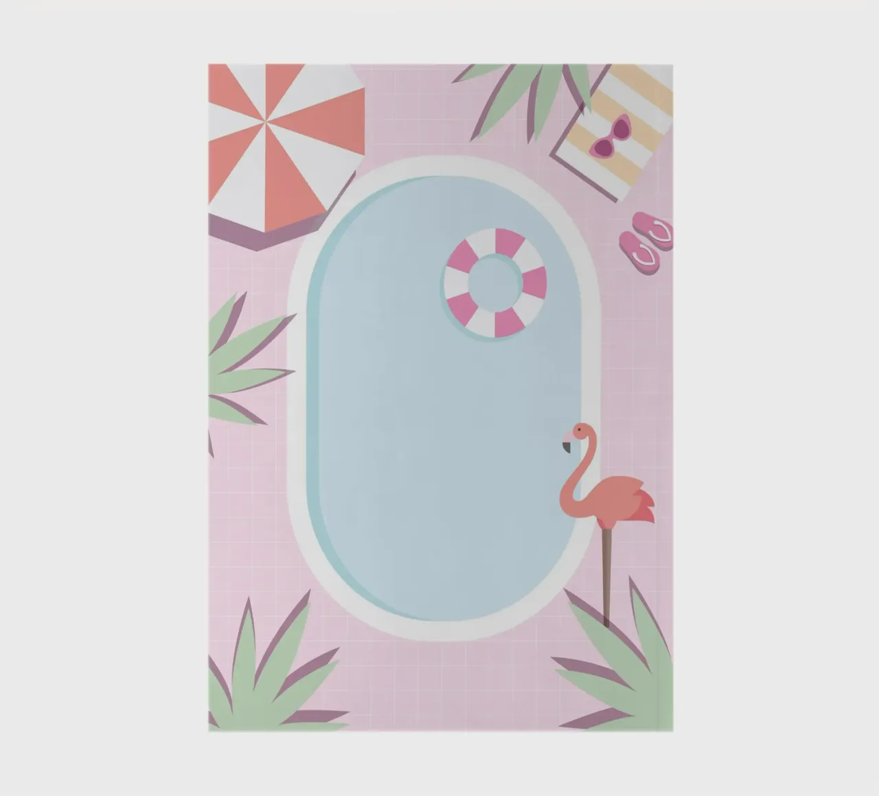 Flamingo Pool Party notebook by cafelab