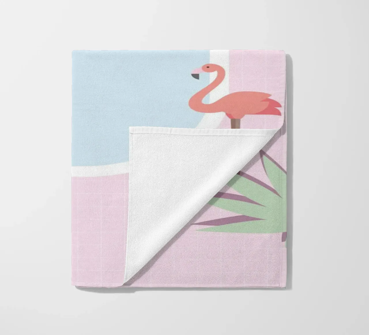 Flamingo Pool Party beach towel by cafelab