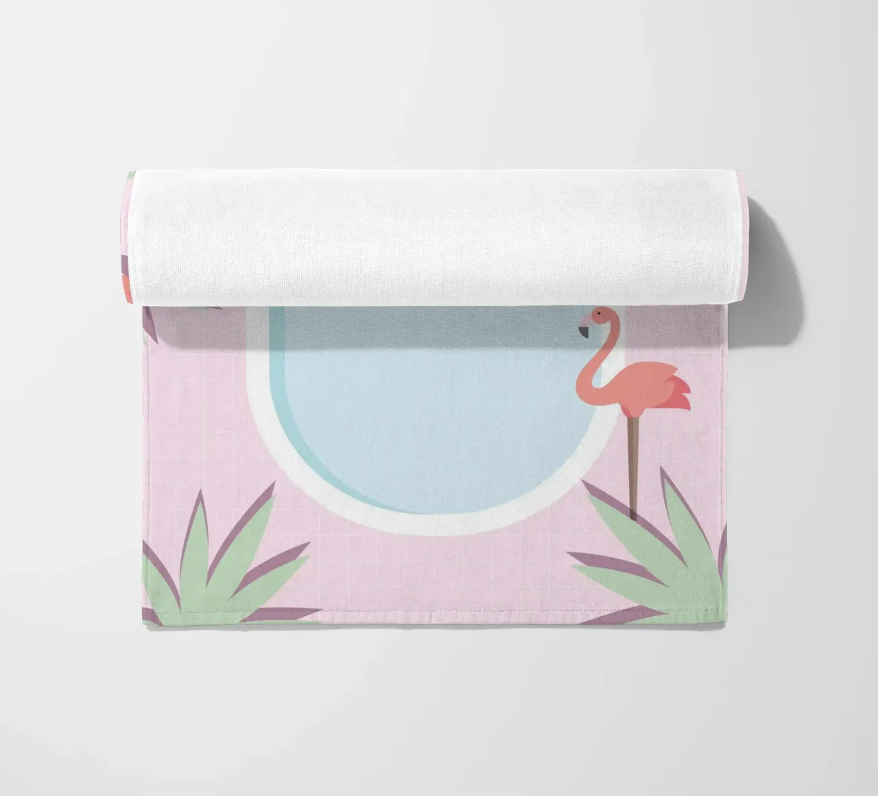 Flamingo Pool Party beach towel by cafelab