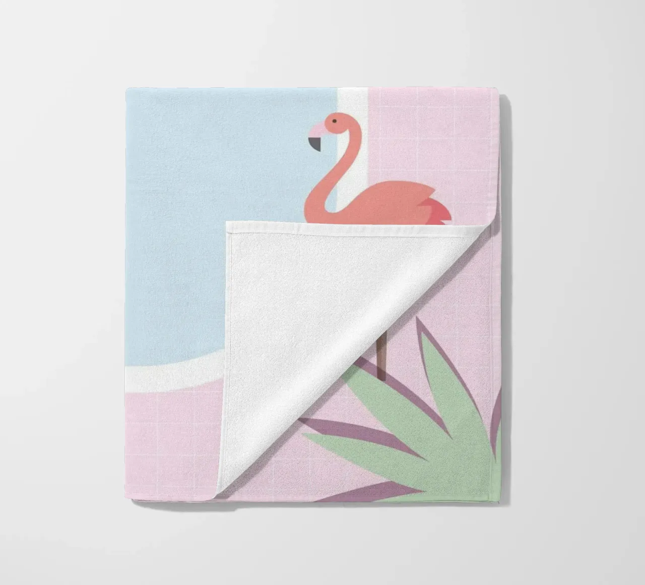 Flamingo Pool Party beach towel by cafelab