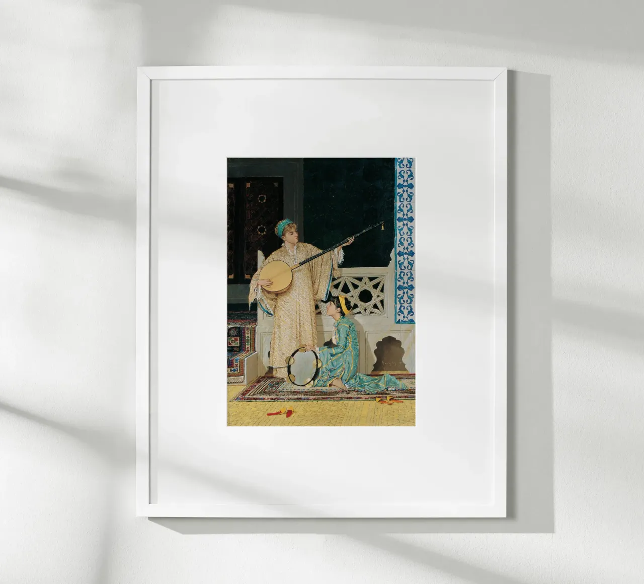 Two Musician Girls by Osman Hamdi Bey hahnemühle by Venus Art