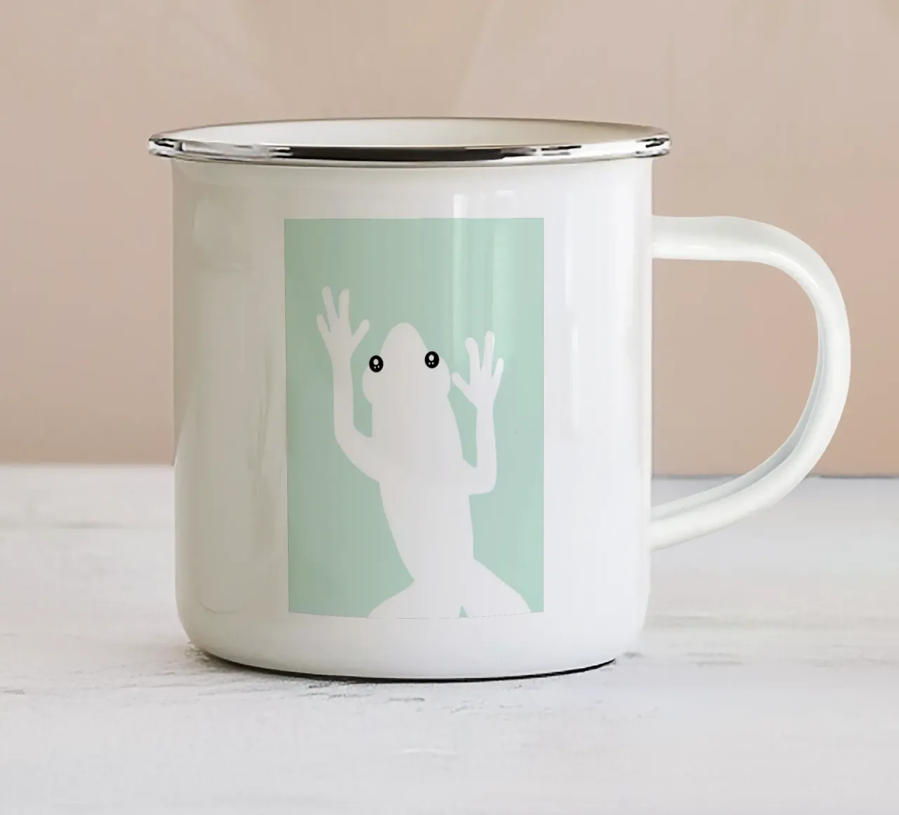 Animale da vivaio - Rana tazza in smalto da Little Dean