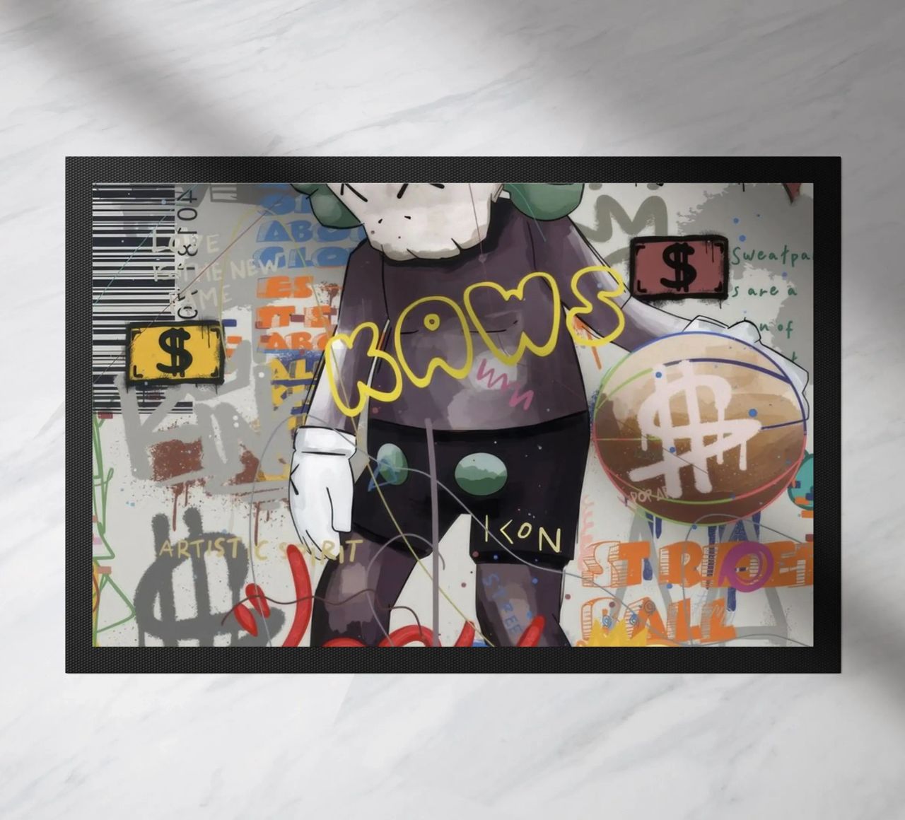 KAWS Character in Graffiti Art zerbino da Nando Art