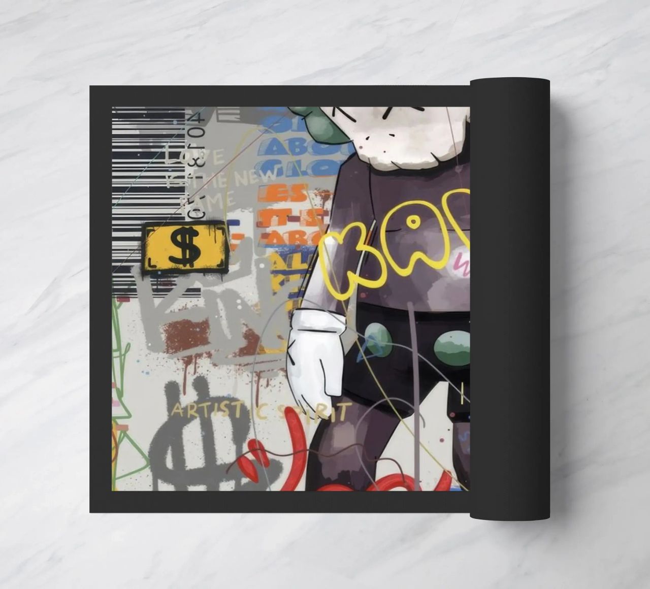 KAWS Character in Graffiti Art zerbino da Nando Art