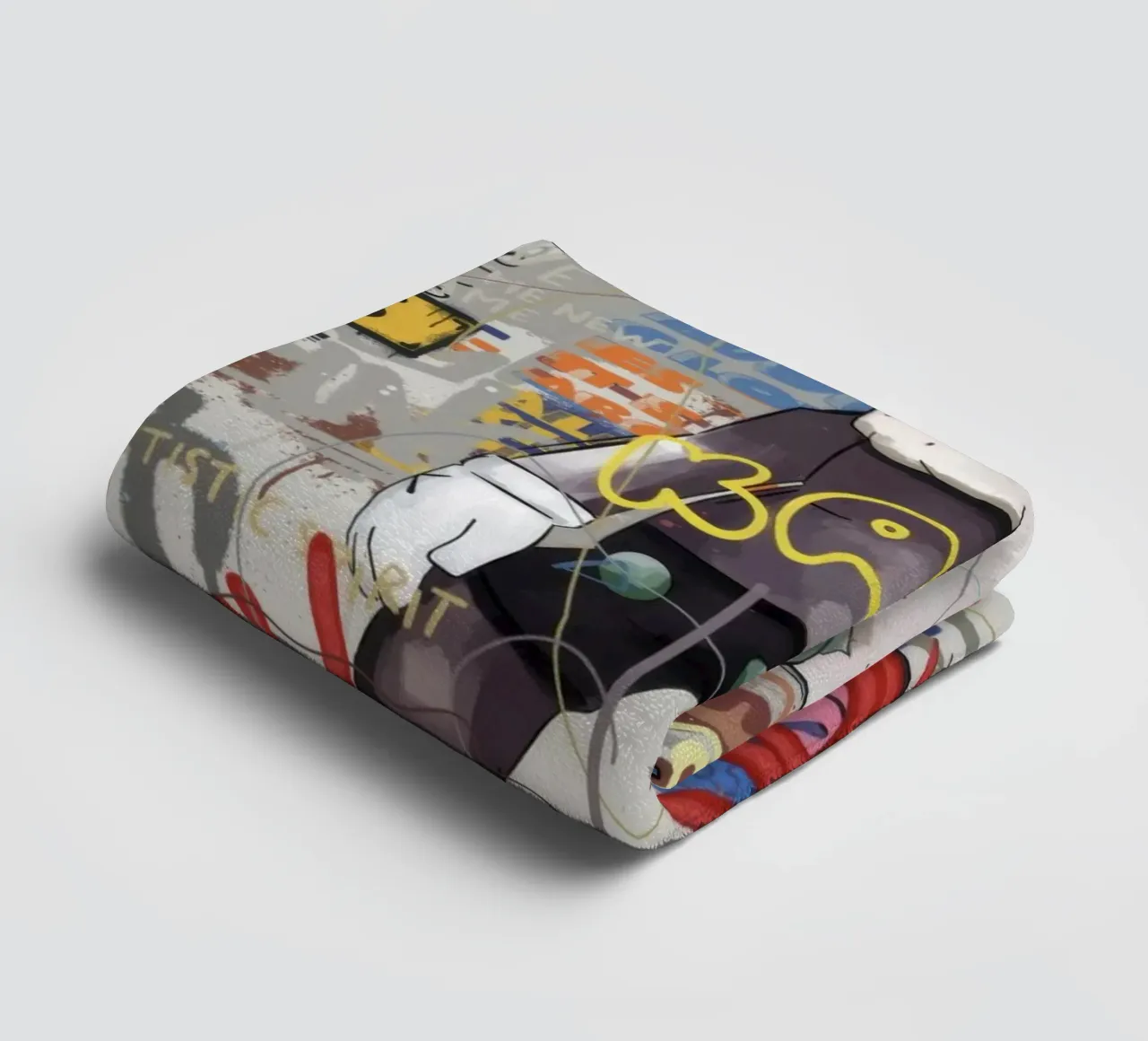 KAWS Character in Graffiti Art asciugamano da bagno da Nando Art