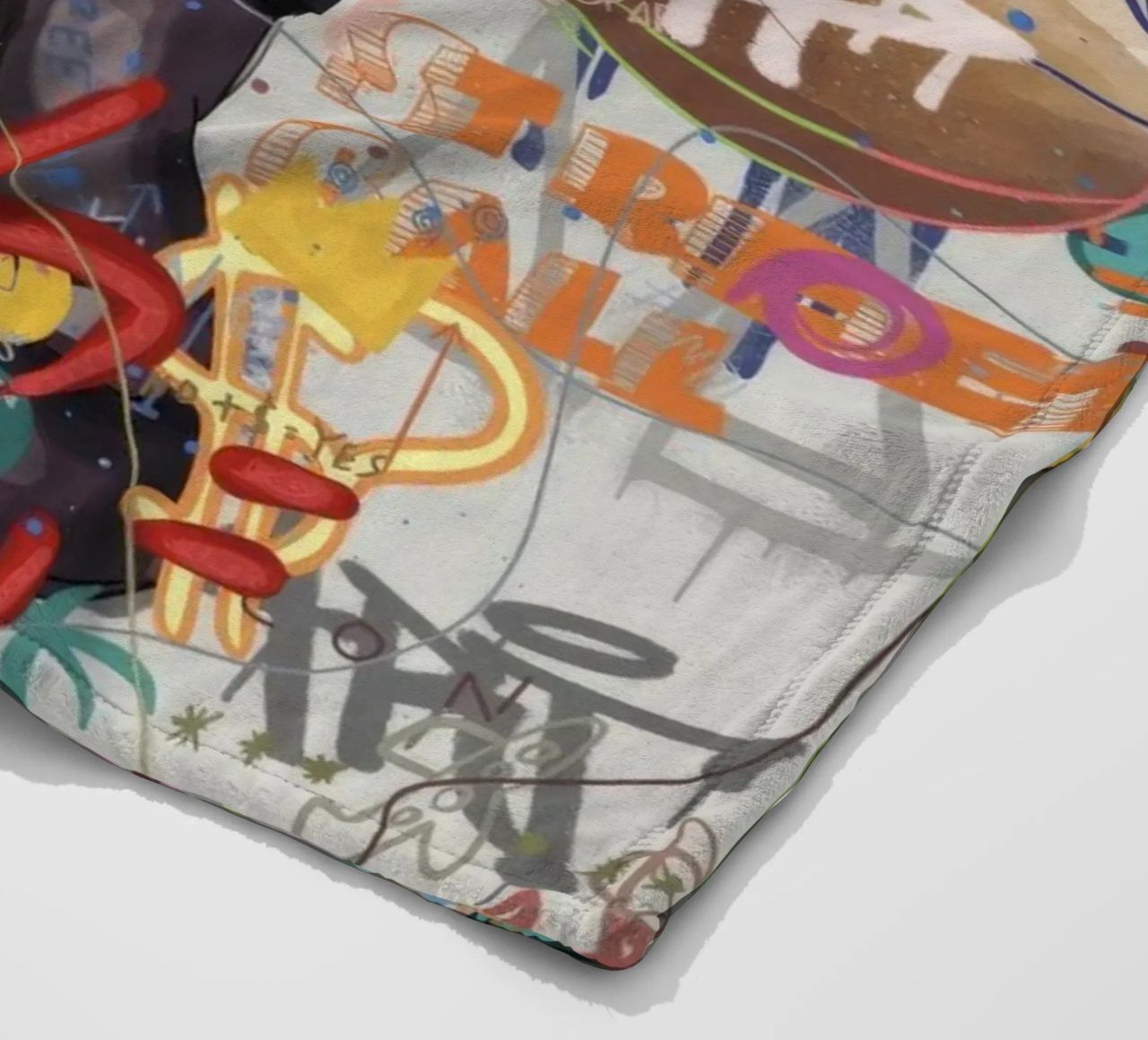 KAWS Character in Graffiti Art coperta in pile da Nando Art