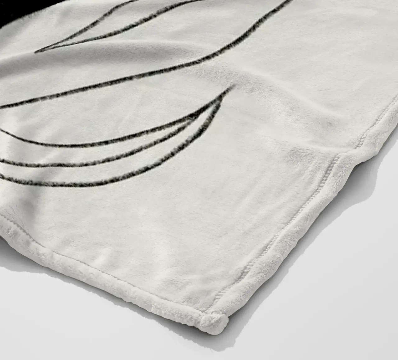 Oranges in Black and White coperta in pile da Pure