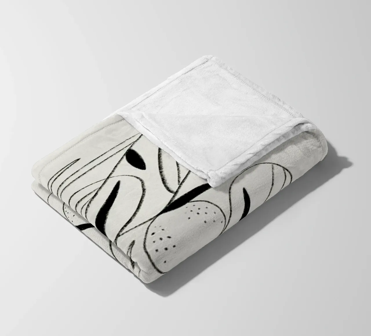 Oranges in Black and White coperta in pile da Pure