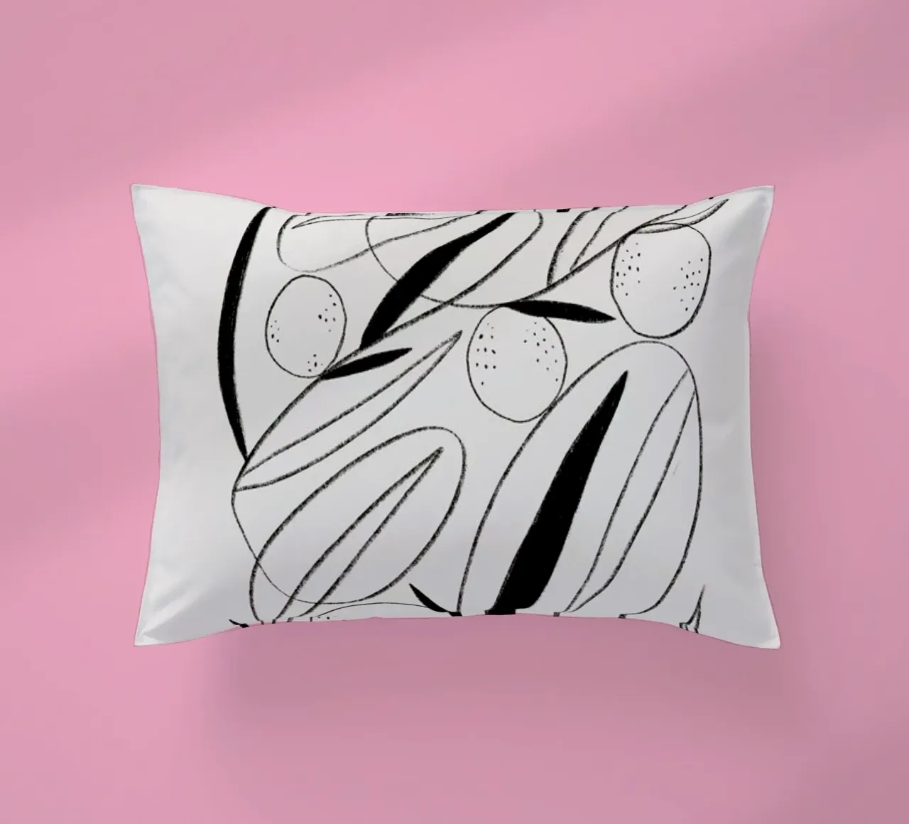 Oranges in Black and White cuscino da Pure