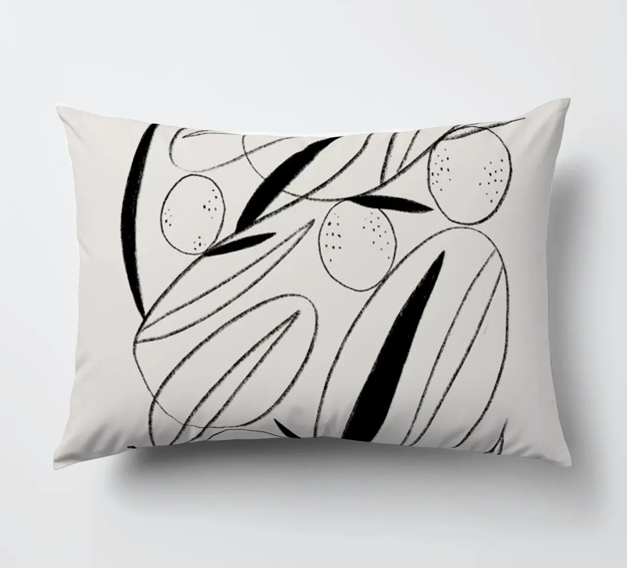 Oranges in Black and White cuscino da Pure