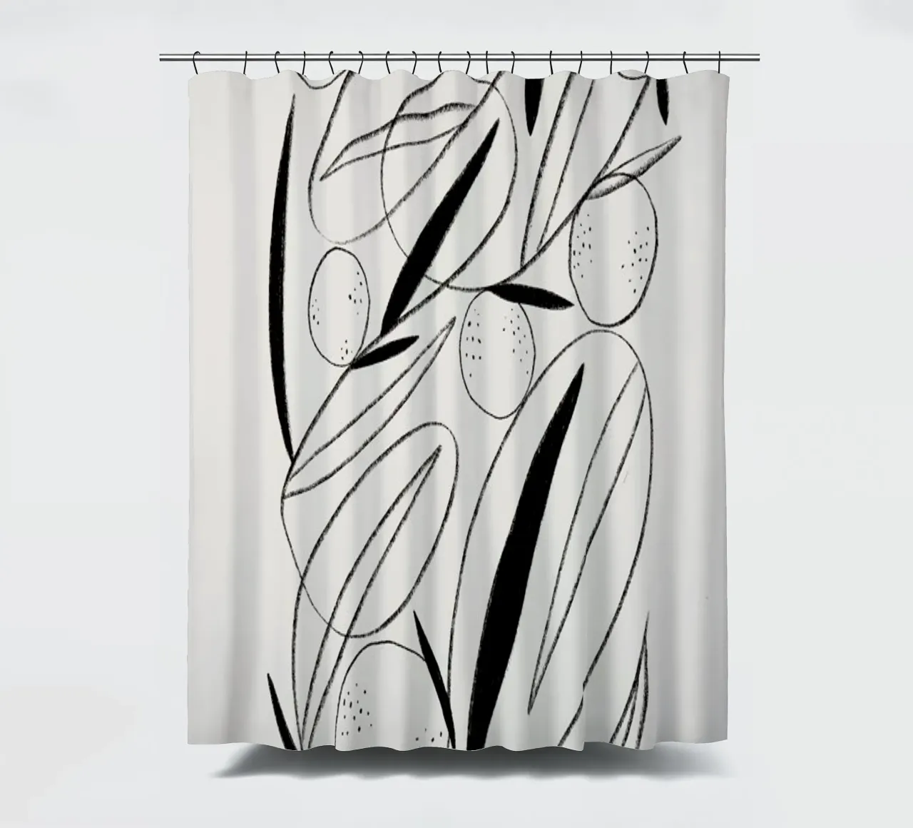Oranges in Black and White tenda da doccia da Pure