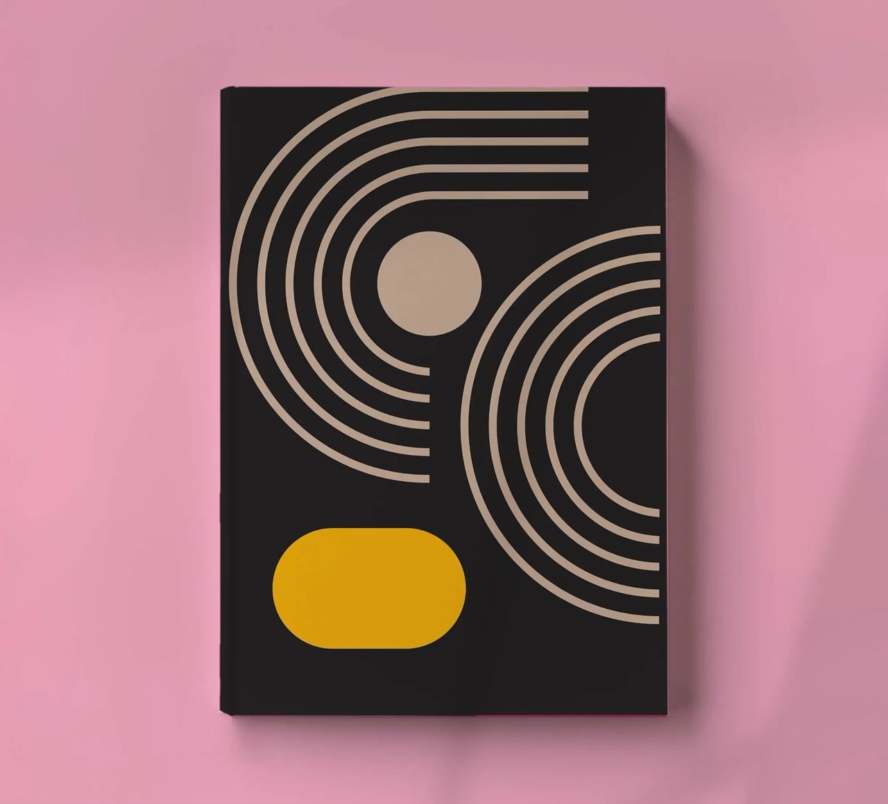 circles arcs lines geometric shapes curve notebook by Bacsic design