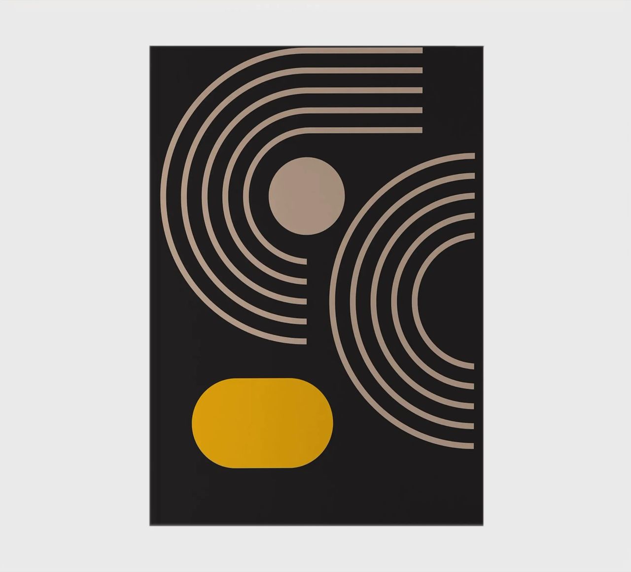 circles arcs lines geometric shapes curve notebook by Bacsic design