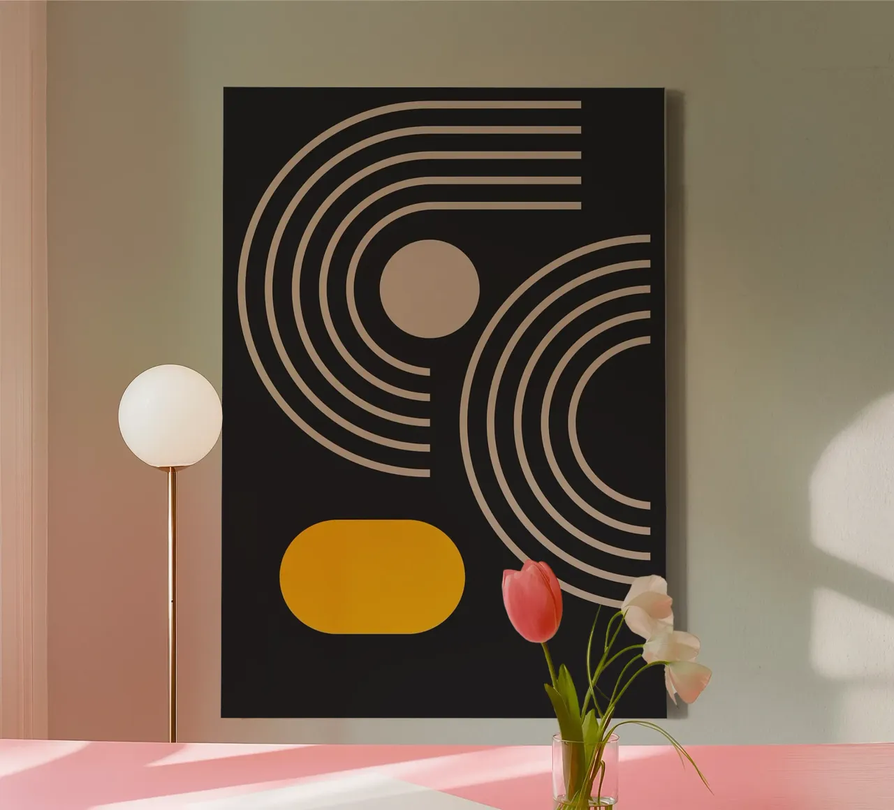 circles arcs lines geometric shapes curve canvas by Bacsic design