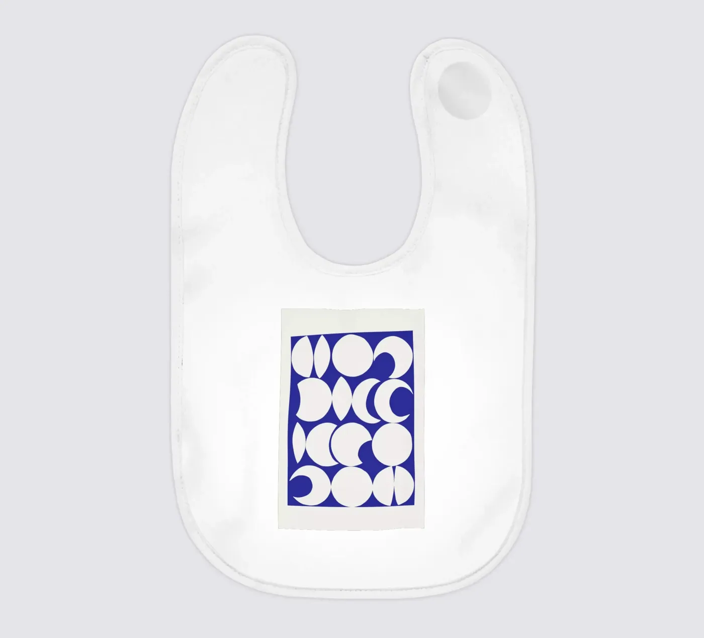 Retro Pattern 3 baby slabbetje van Pure