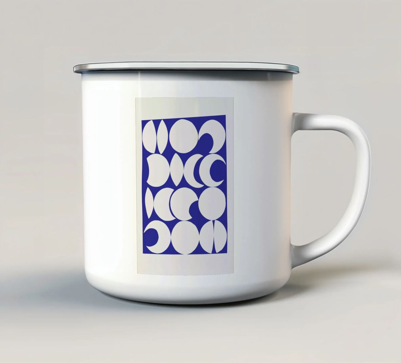 Retro Pattern 3 enamel mug by Pure