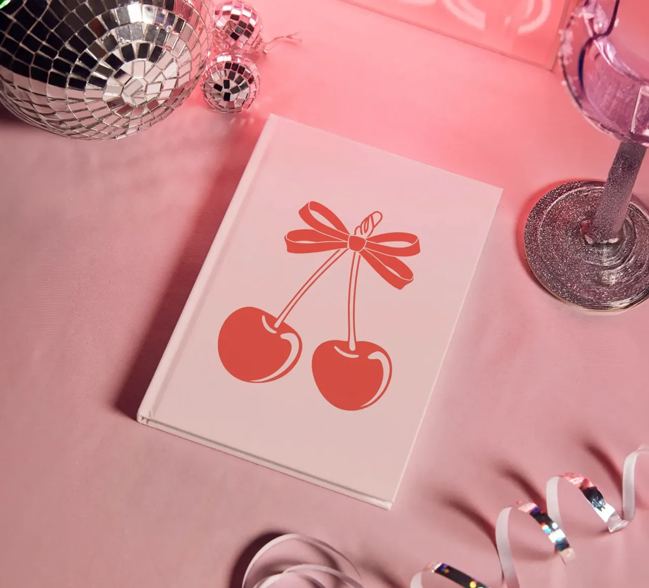 Tied with Cherries notebook by cafelab