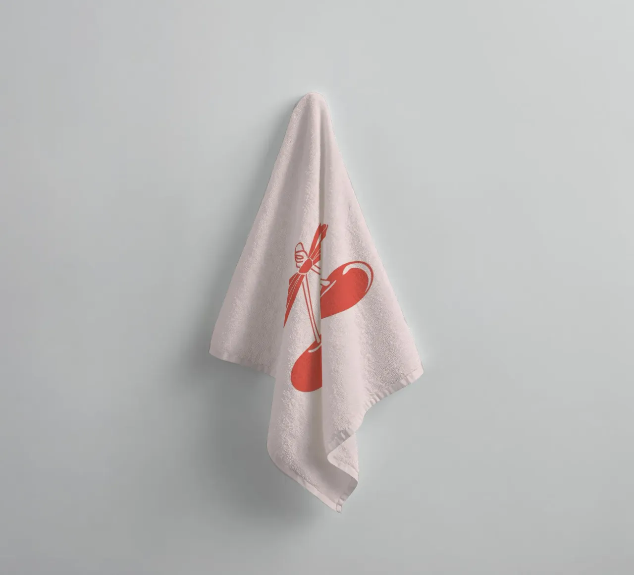 Tied with Cherries towel by cafelab