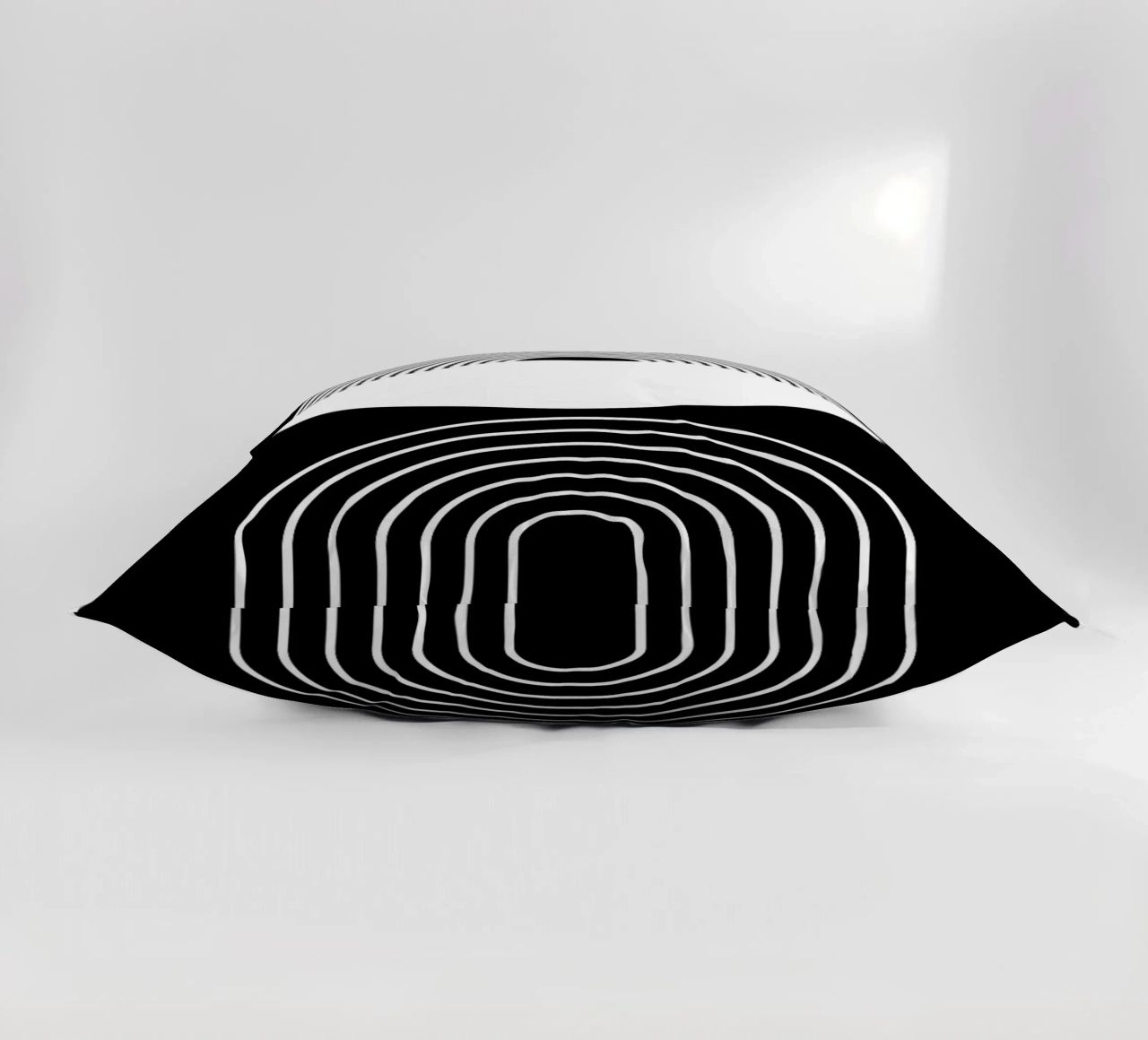 cerchio semicerchio linee curve concentriche cuscino da Bacsic design