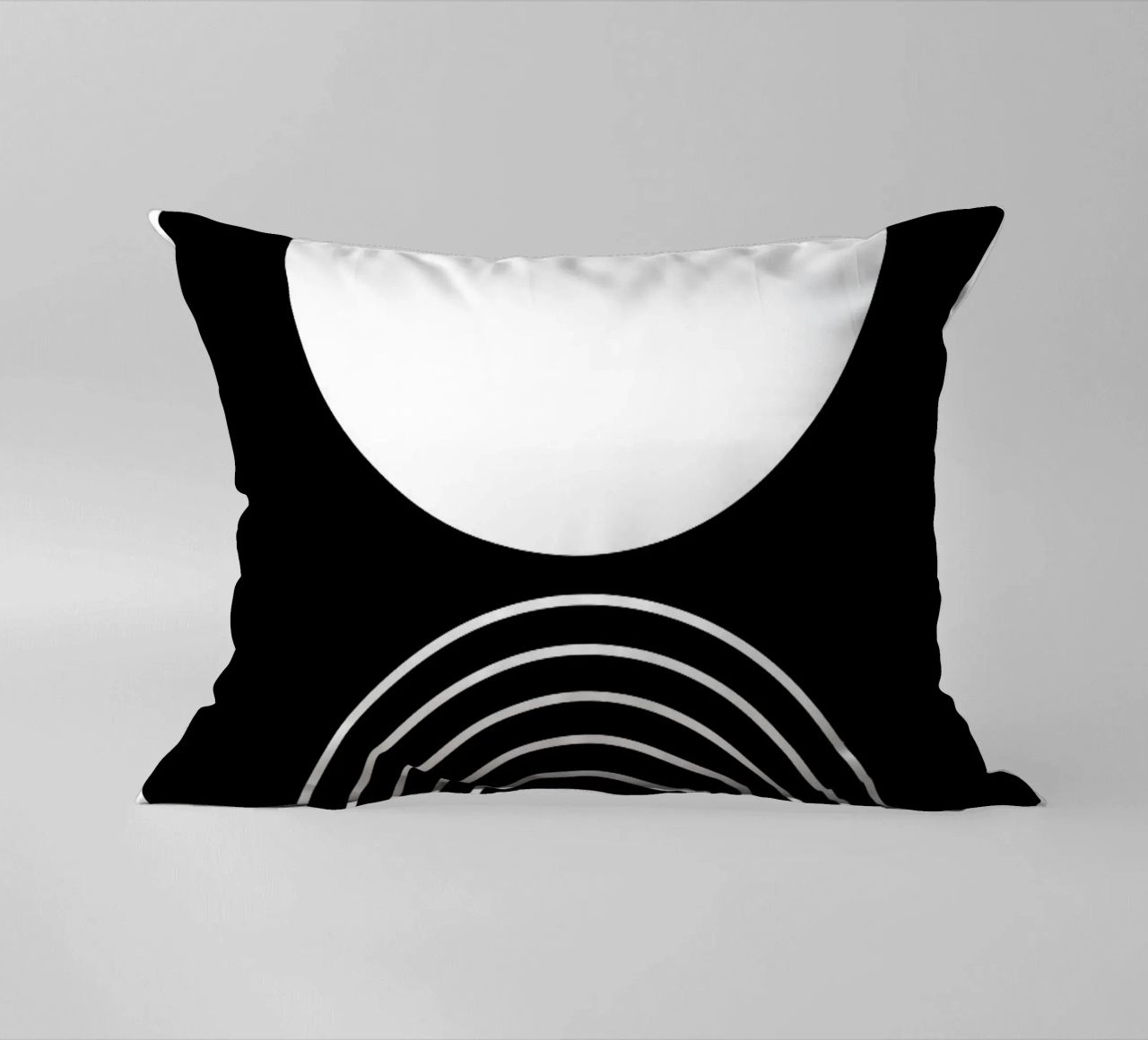 cerchio semicerchio linee curve concentriche cuscino da Bacsic design