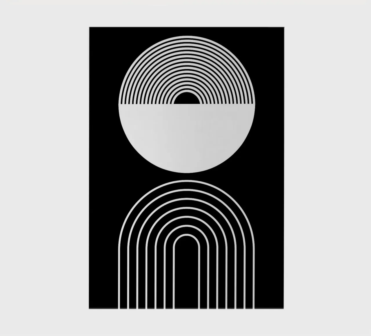 cerchio semicerchio linee curve concentriche diario da Bacsic design