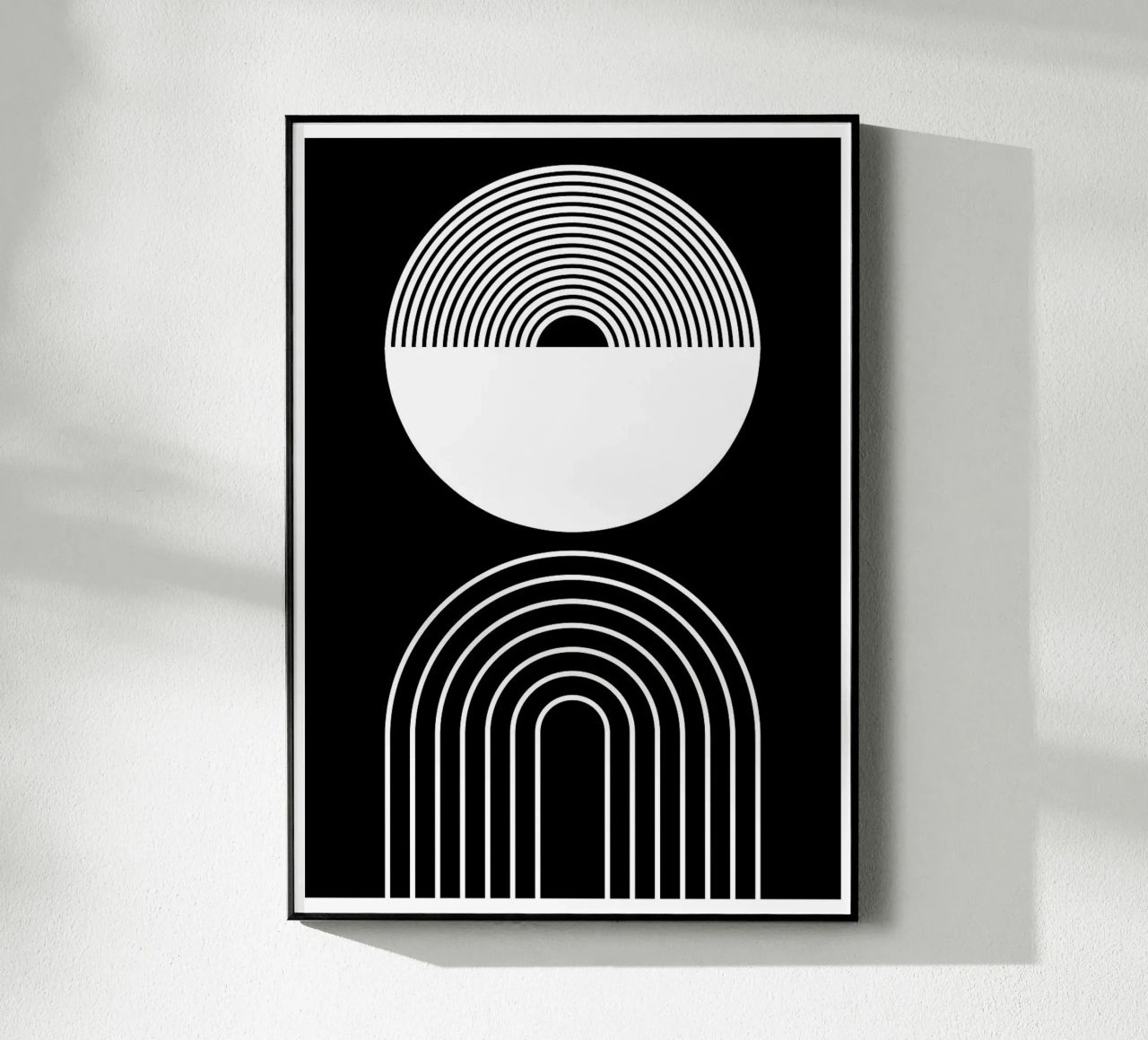 cerchio semicerchio linee curve concentriche plexiglass da Bacsic design