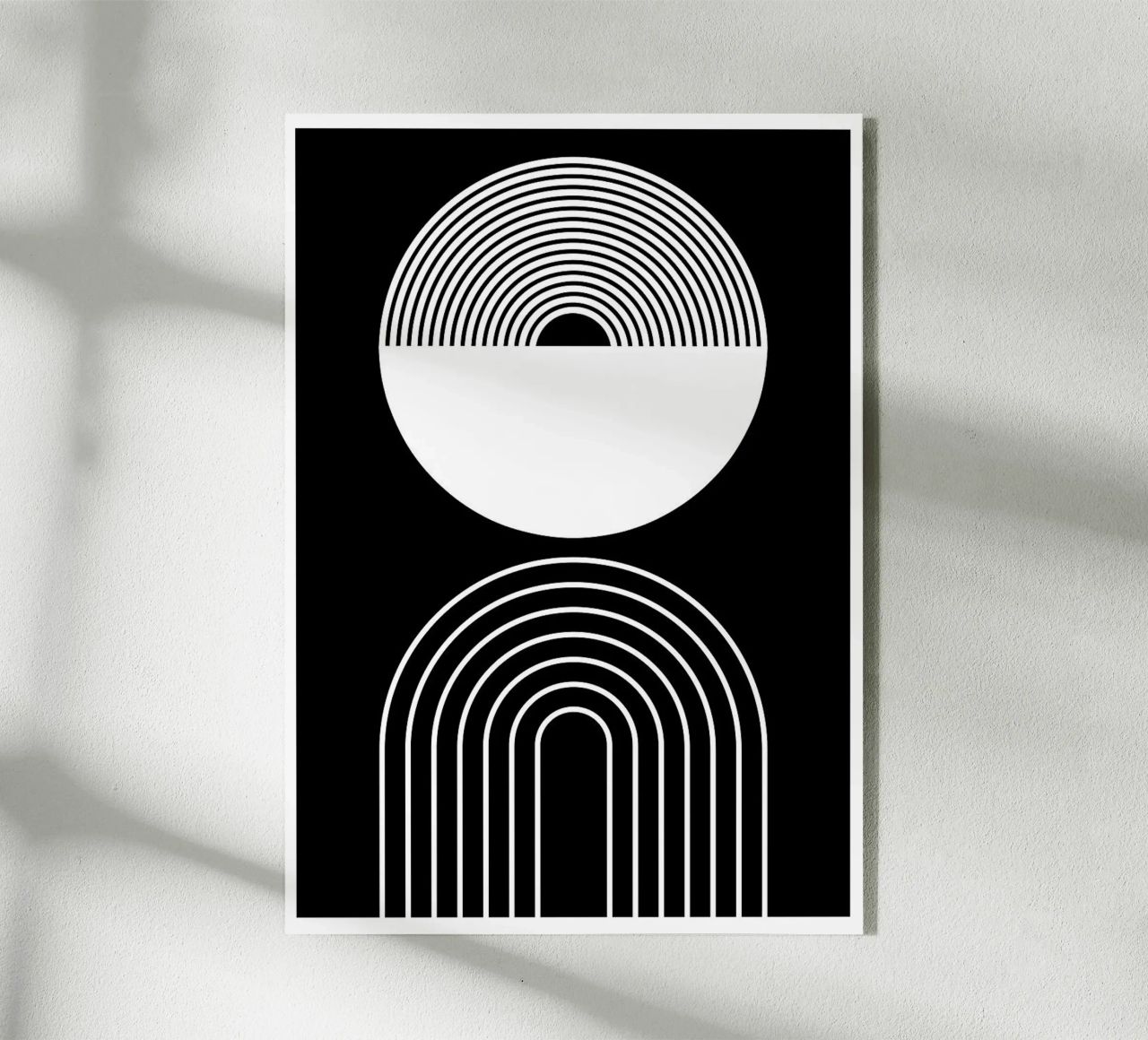 cerchio semicerchio linee curve concentriche plexiglass da Bacsic design