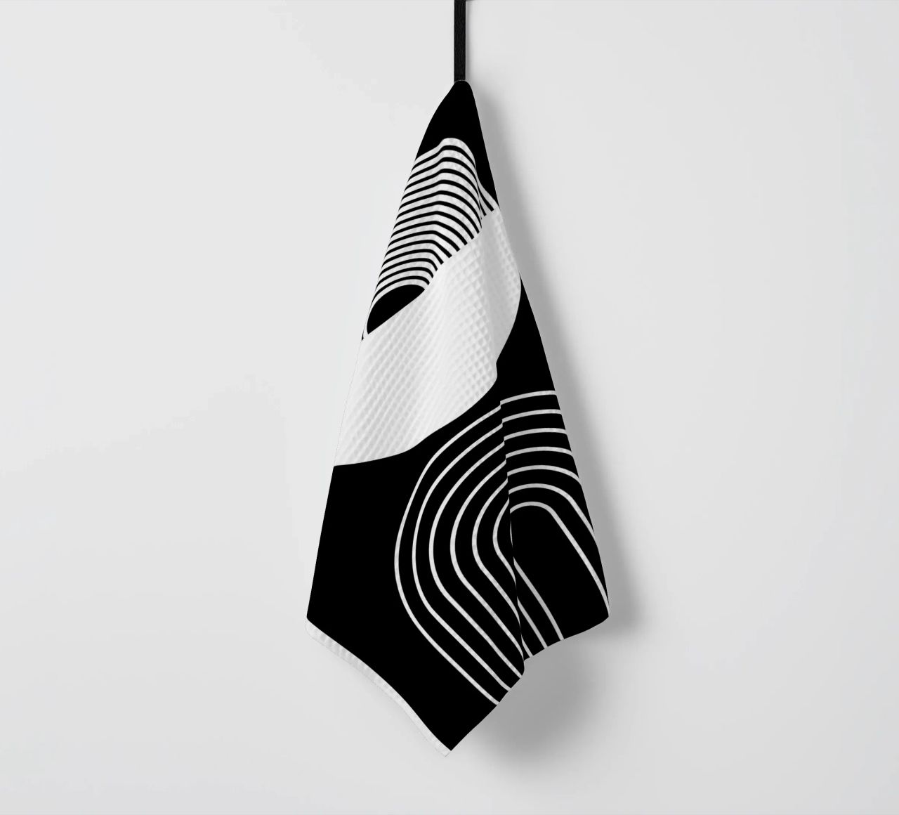 cerchio semicerchio linee curve concentriche canovaccio da cucina da Bacsic design
