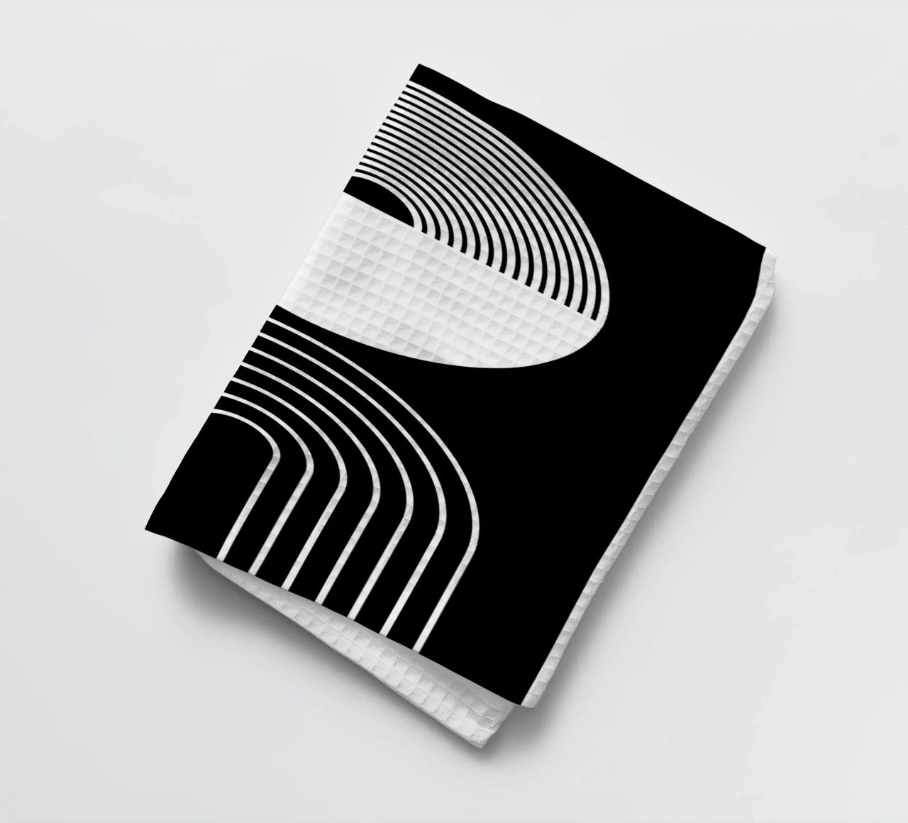 cerchio semicerchio linee curve concentriche canovaccio da cucina da Bacsic design