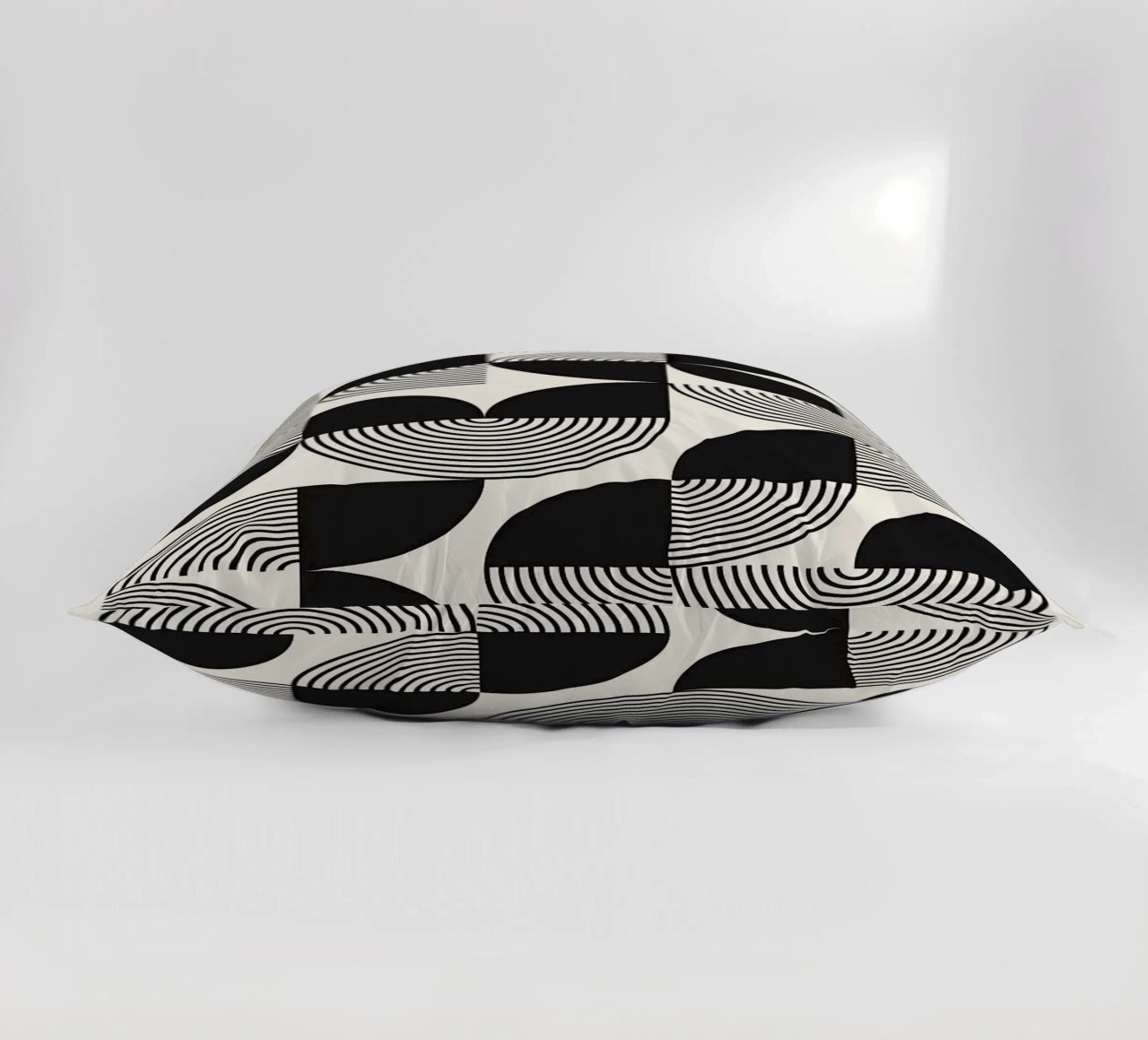 cerchi concentrici linee curve forme geometriche cuscino da Bacsic design