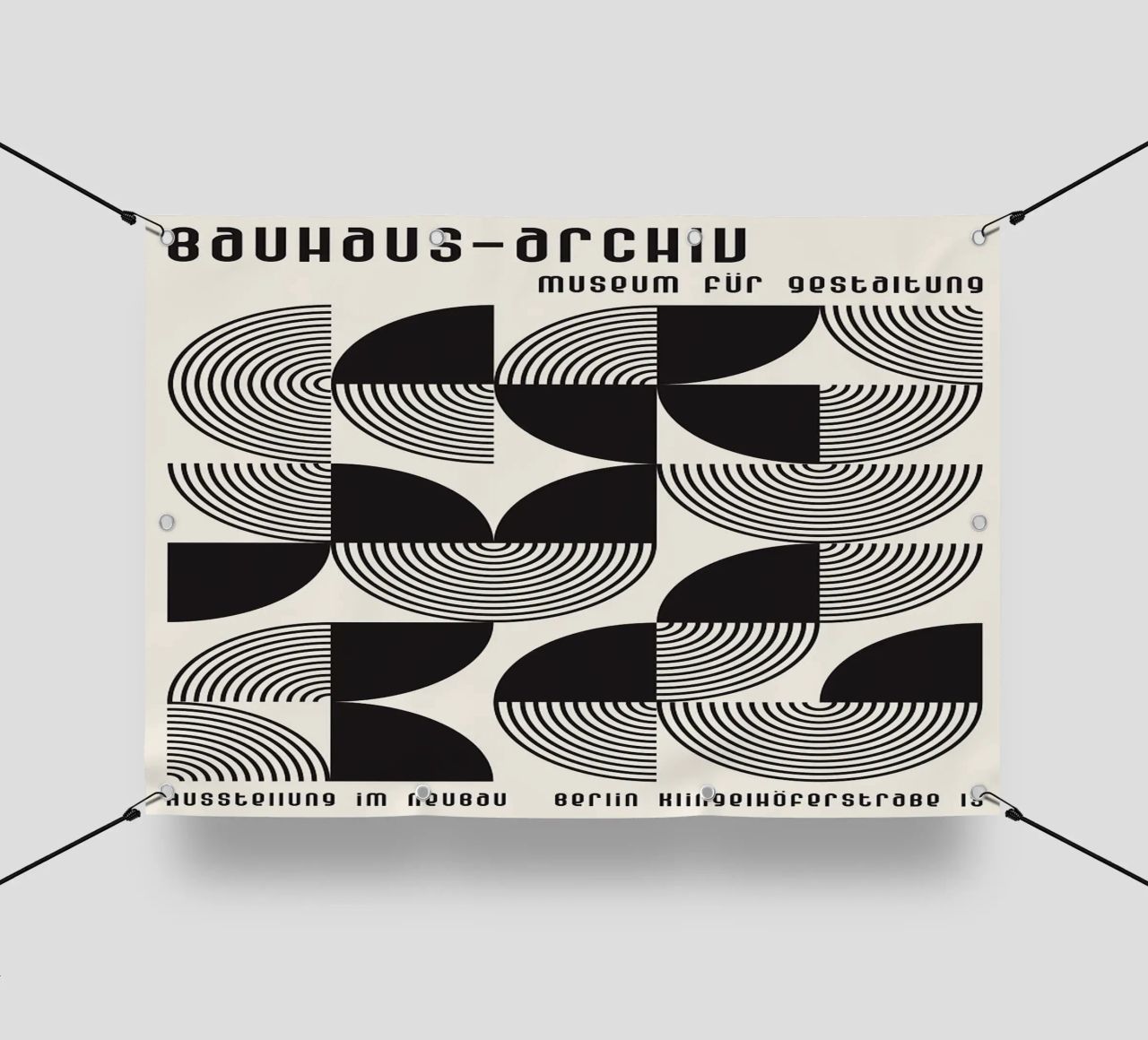 cerchi concentrici linee curve forme geometriche telo in pvc da Bacsic design