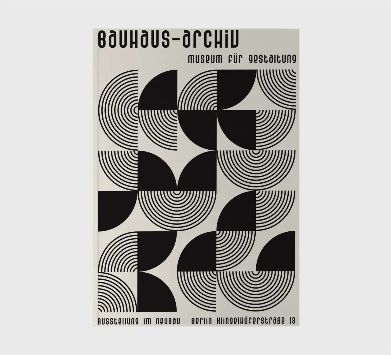 konzentrische Kreise gebogene Linien geometrische Formen Notizbuch von Bacsic design