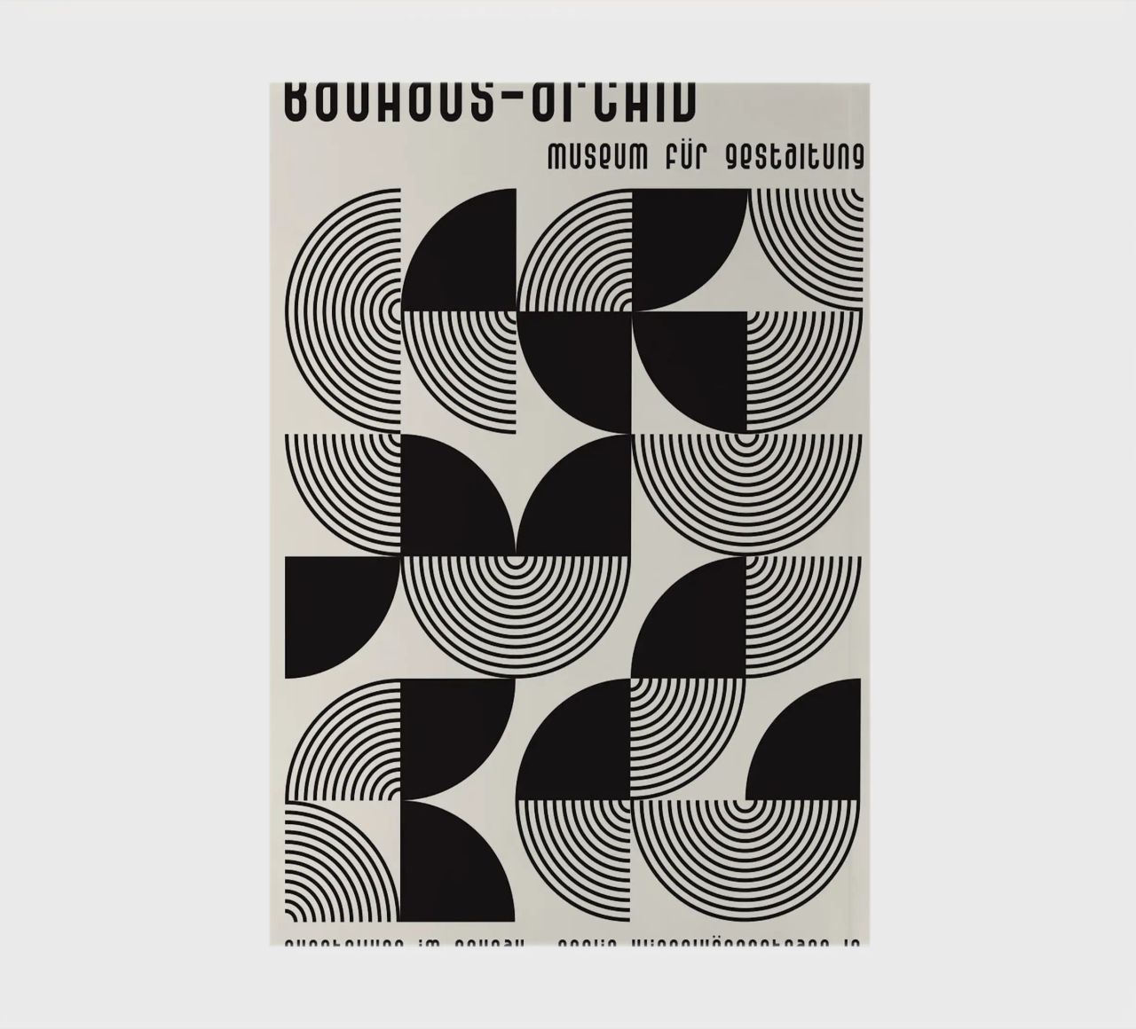 cerchi concentrici linee curve forme geometriche diario da Bacsic design