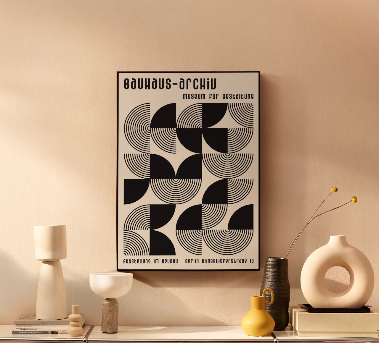 cerchi concentrici linee curve forme geometriche plexiglass da Bacsic design