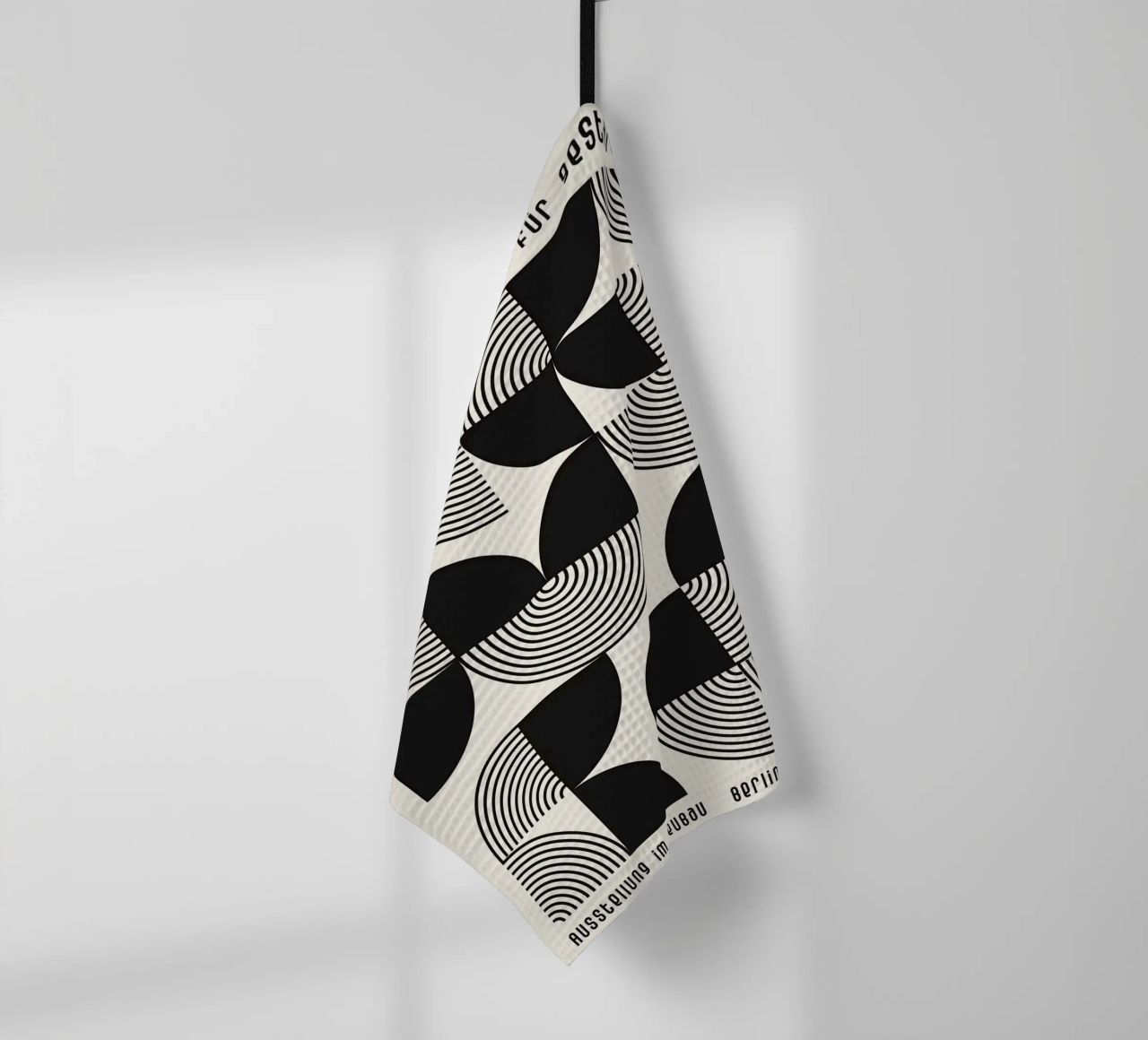 cerchi concentrici linee curve forme geometriche canovaccio da cucina da Bacsic design