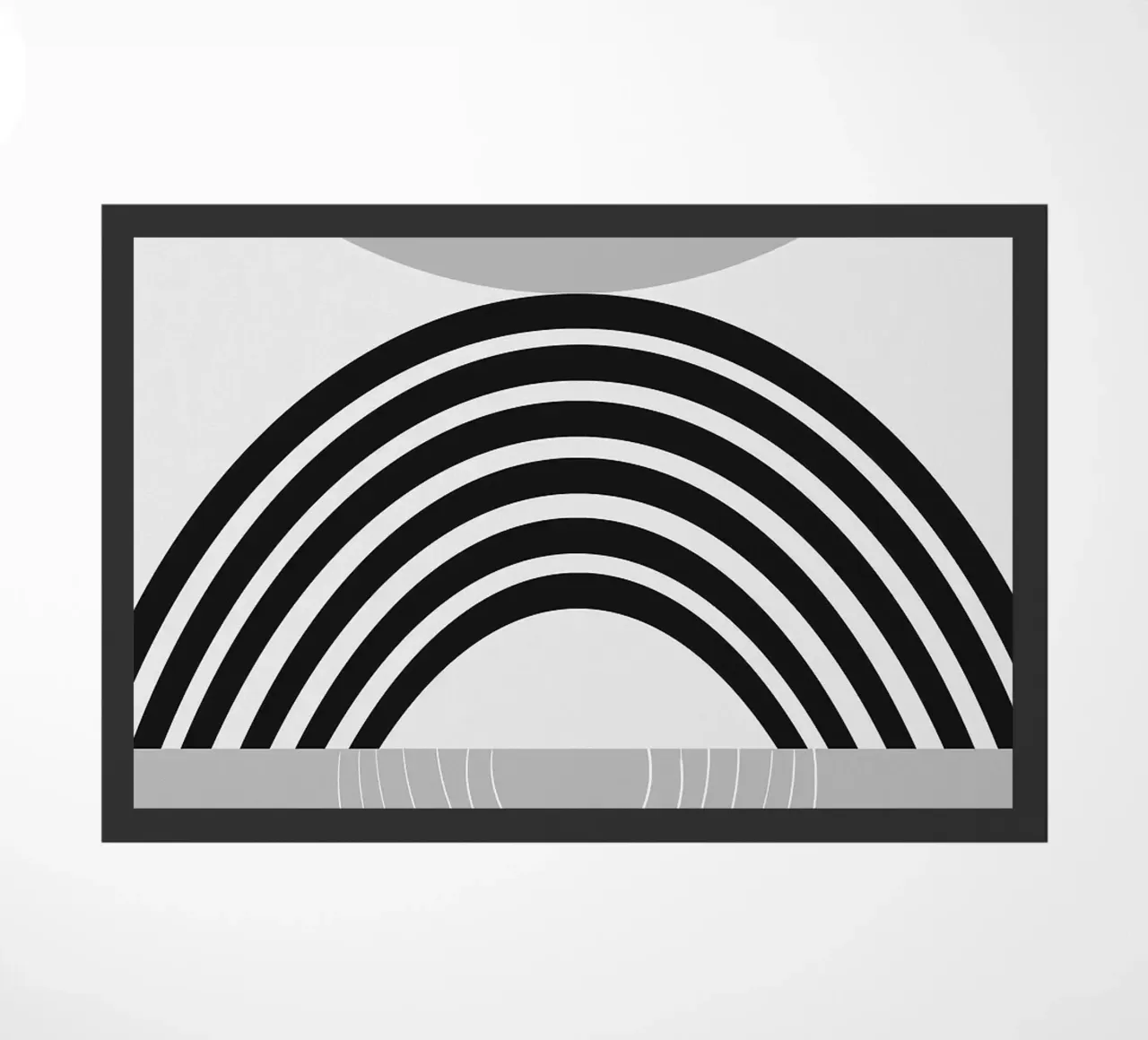 curve ad arco forme a semicerchio simmetria zerbino da Bacsic design