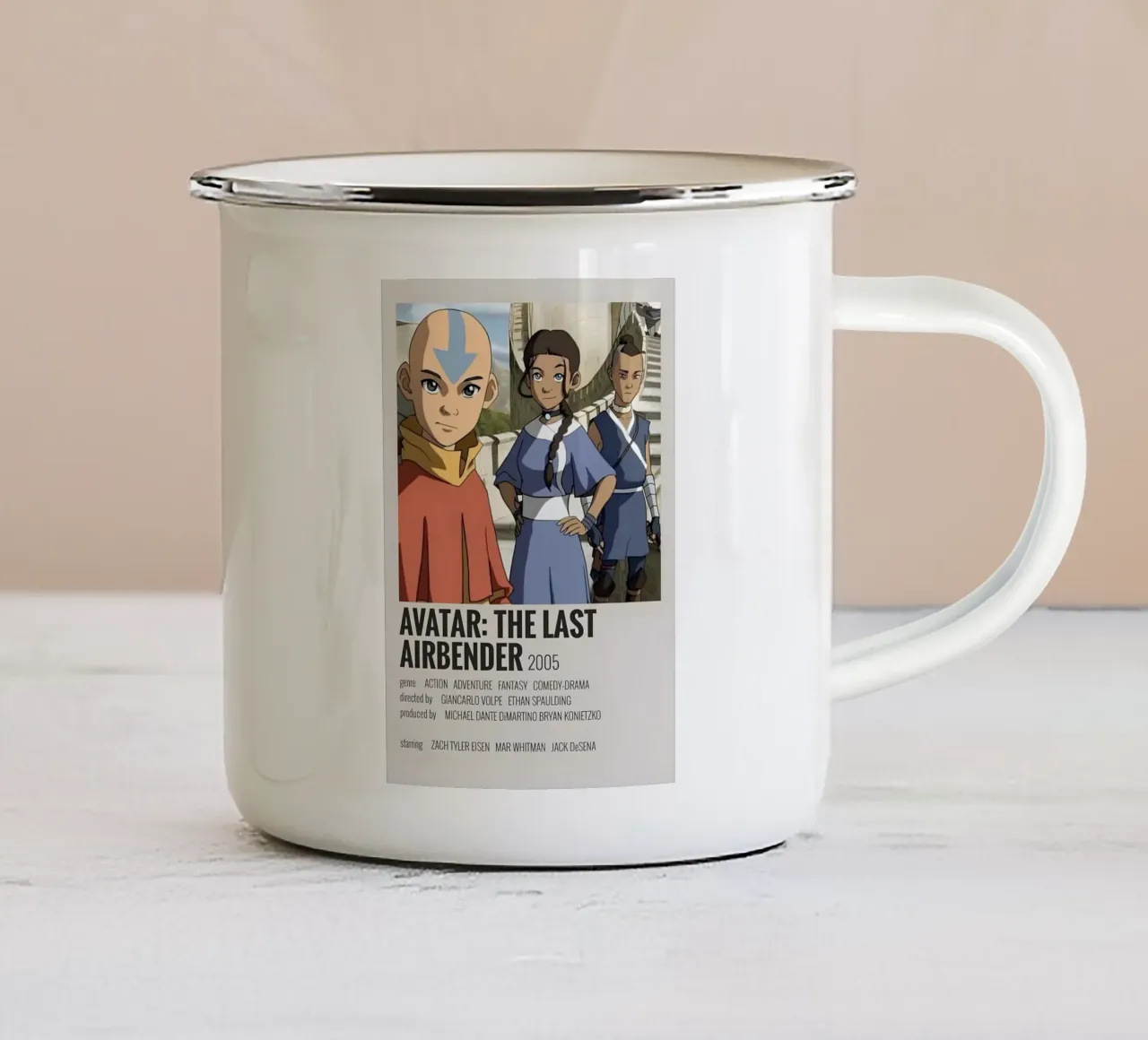 AVATAR THE LAST AIRBENDER 2005 mug en émail de MVFminimalist